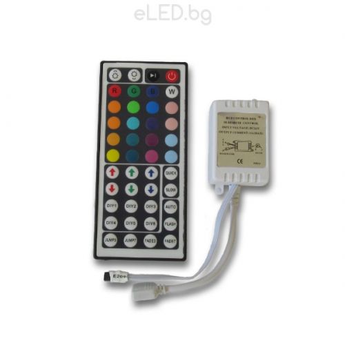 72W RGB Контролер LED ленти IR Дистанционно управление 44 бутона