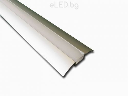 Aluminium Profile for LED Strip Lights  56 mm x 11 mm with Frosted Diffuser Bexi 1 m.
