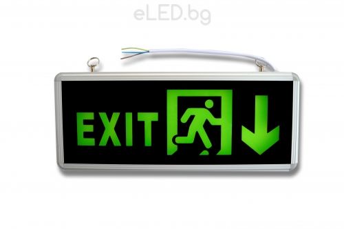 LED Sign EXIT Down Arrow
