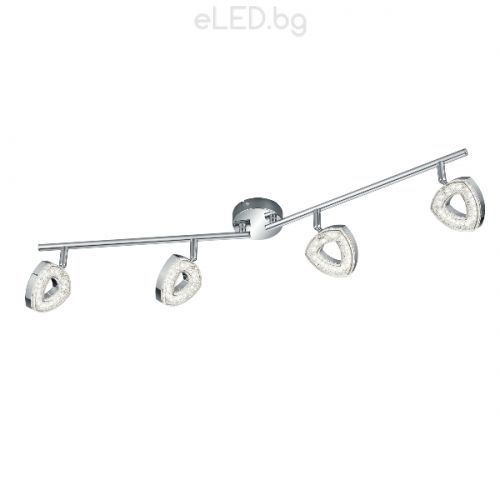 LED Spot Lighting Lamp TOURS 4 x SMD 4,5W Chrome / Plastic