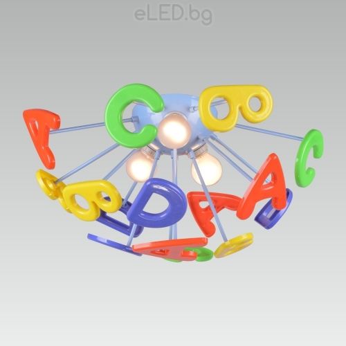 Lamp for KIDS ABS 3хЕ14 Letters