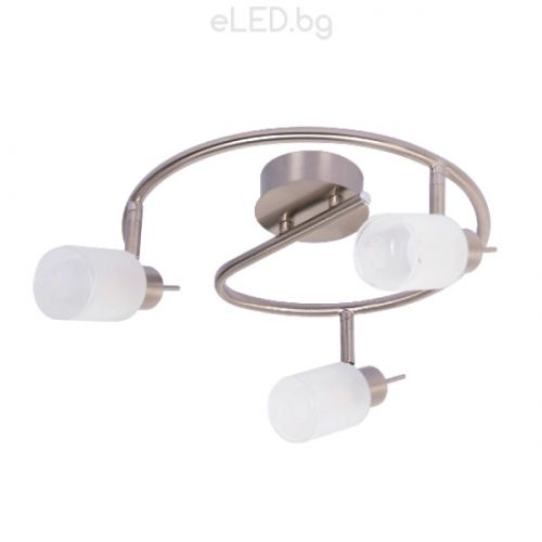 15W LED Spot Lighting Fixture ZEUGMA-S COB 3000 K Warm White Light, Chrome / White Mat