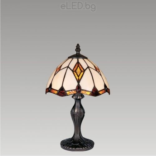 Table Lamp TIFFANY 1xE14 40W 230V Antique Brown - Tiffany Glass