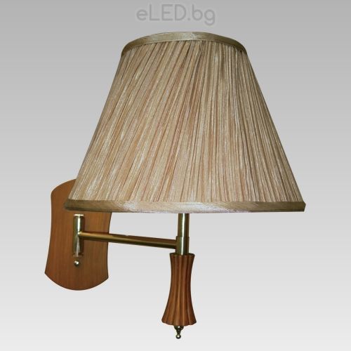 Wall Lamp SIGLO 1xE27 60W 230V Scratched Gold / Gold
