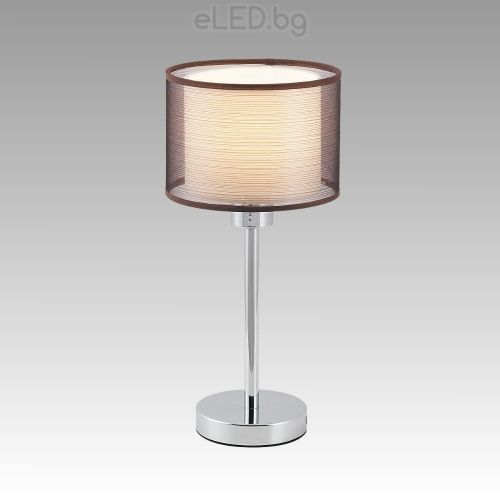 Table Lamp ANASTASIA 1xE27 230V Chrome / Brown