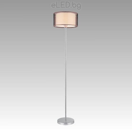 Floor Lamp ANASTASIA 1xE27 230V Chrome / Brown