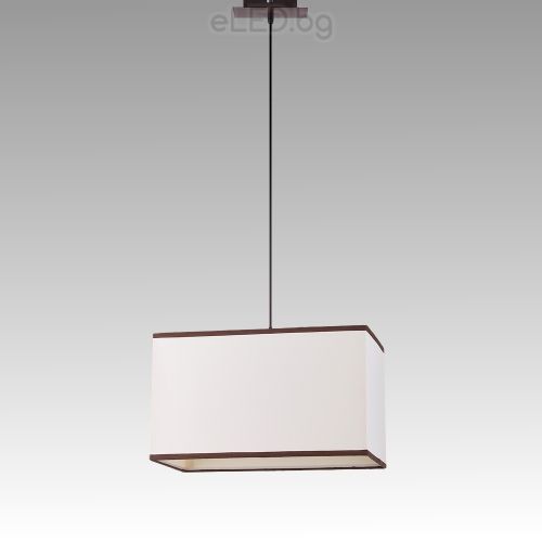 Ceiling Lamp KUBU 1xE27 230V Wenge / Beige / Brown
