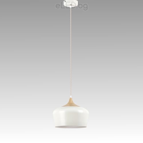 Ceiling Lamp SEDIE 1xE27 230V White / Beech