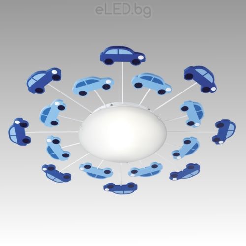 Celing Lamp VIKI 1 1xE27 230V Blue / White