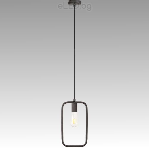 Винтидж висяща лампа LEVI E27 230V черен метал