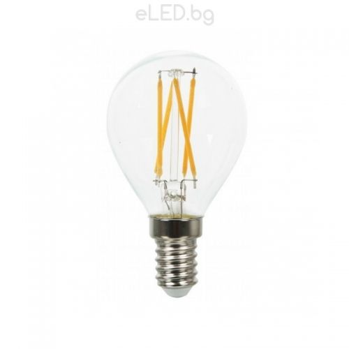 4W LED Bulb Globe Fillament Е14 SMD G45 2700К Warm White Light Matt