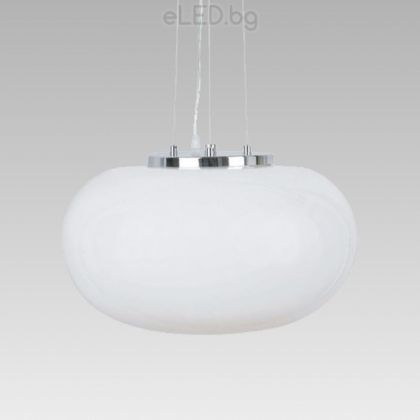 Modern hanging lighting fixture ALTADIS 3xE27 Chrome / Glass Opal 48 sm.