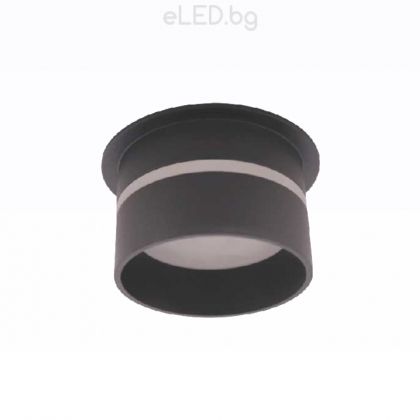 Surface Downlight DONNA X2 GU10 IP 44 Aluminium / Acrylic Black