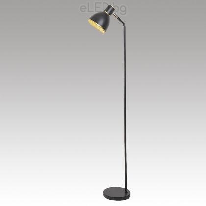 Floor Lamp MACKENZIE 1xE27 230V Black matt / Gold