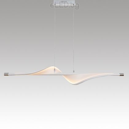 27W LED Hanging Ceiling Lamp FALCON 3000K Warm light Chrome / Metal / Fabrics