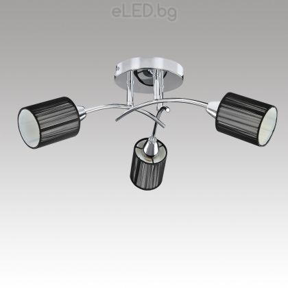 Ceiling Lamp VEDA 3хE14 230V Metal / Fabrics