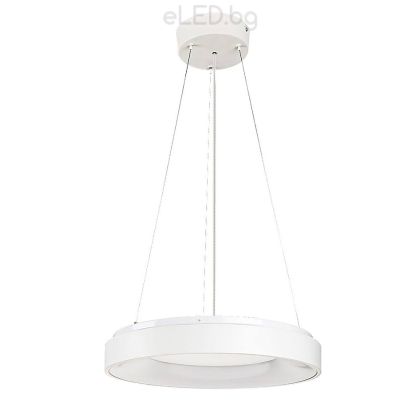 38W LED Pendant light fixture CELIO 3000-6500K, White metal / White plastic