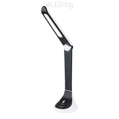 5W LED Настолна лампа BALOR 4000K, Черна / Бяла пластмаса