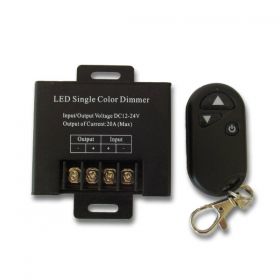 240W Димер за едноцветни LED ленти RF Дистанционно управление 3 бутона