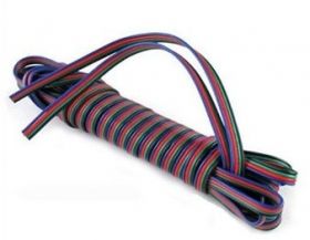 4 Wires RGB Cable 1 m.