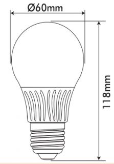 13.2W LED Bulb Globe Е27 SMD 6400К White Light 