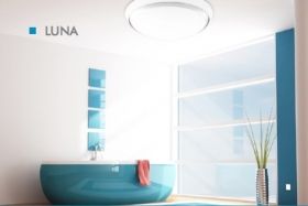 Bathroom Lighting Fixture LUNA 2xE27 Chrome / Opal
