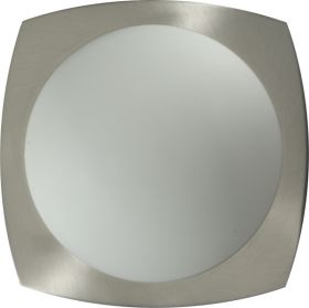Bathroom Lighting Fixture IMMOLA 1xE27 Nickel Satin / Opal