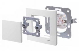 2-gang One-way Switch KARRE white