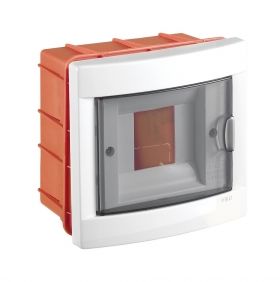 Flush Mount Distribution Box-4 Module, White