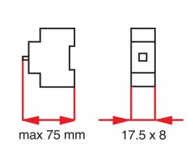 Surface Mount Distribution Box-8 Module, White
