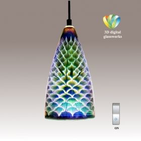 Pendant 3D Digital Glassworks DECO ART 509 Chrome