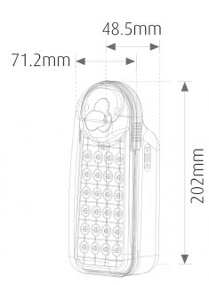 LED Lantern Rechargeable TINA 27 x RLED White