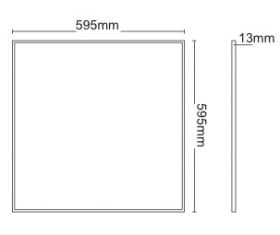 36W LED Panel DAPHNE-II SMD 600х600 4000K White Light NO FLICKERING