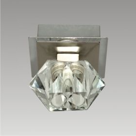 Ceiling Lamp ZAFIRA 1xG9 33W 230V Nickel Satin / Chrome / Crystal