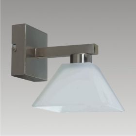 Wall lamp SYDNEY 1xE14 40W 230V Nickel Satin / White Mat