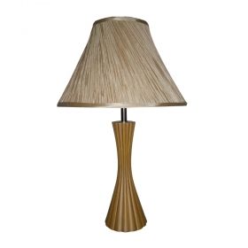 Table Lamp SIGLO 1xE27 60W 230V Scratched Gold/ Gold