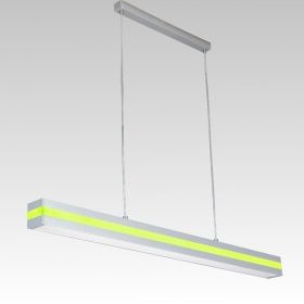 Ceiling Hanging Lamp OFINNA 1xT5 28W 230V SIlver / Green