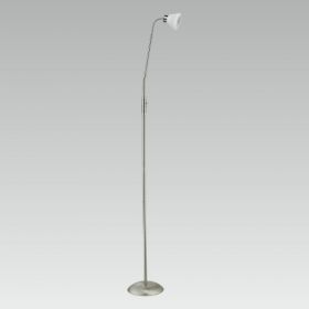 Floor Lamp AXARA 1xLED 5W 3000K Nickel Satin/ White
