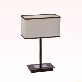 Table Lamp KUBU 1xE14 230V Wenge / Beige / Brown