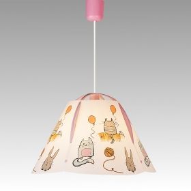 Ceiling Lamp CATHY 1xE27 230V White / Pink