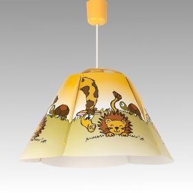 Ceiling Lamp LEON 1xE27 230V White / Yelloy / Beige