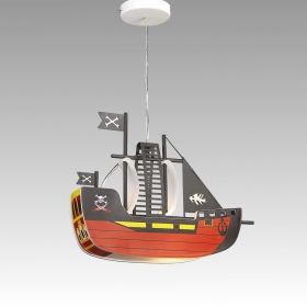 Ceiling Lamp SHIP 1xE27 230V Red / Yelloy / Black