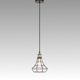 Vintage Ceiling Lamp GORDON 1xE27 230V Black / Bronze