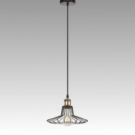 Vintage Ceiling Lamp GORDON 1xE27 230V Black / Bronze