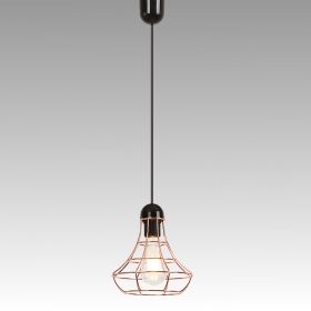 Vintage Ceiling Lamp RAMSEY 1xE27 230V Black / Copper