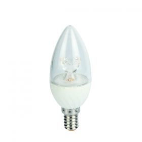 6W LED Bulb Candle MICROSTAR SMD E14 6400K Cool White Light DIMMABLE