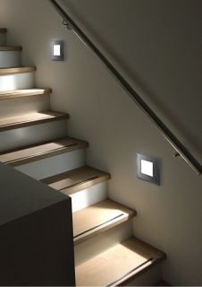 1W LED Step Light 4000К White Light Stainless Steel / Chrome