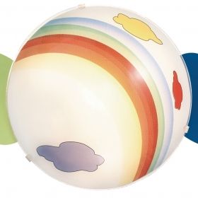 Ceiling and Spot Lamp TAYA 1xE27 and 2xGU10 230V Multicolor