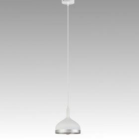 Винтидж висяща лампа KEVIN E27 230V бял метал 
