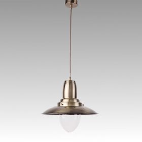 Vintage Ceiling Lamp BONIE 1xE27 230V Bronze / Glass